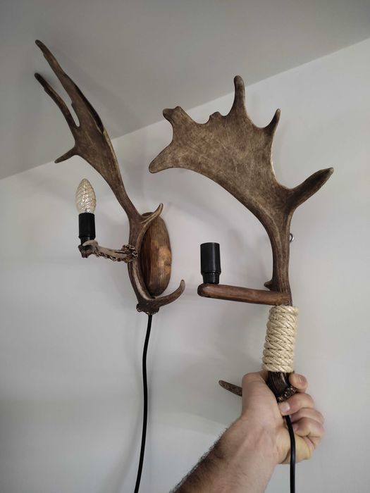 Лампи от рога на елен лопатар