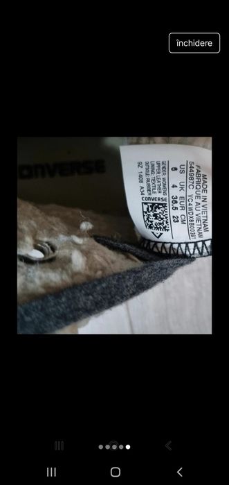 Converse All Star originali din piele 36,5