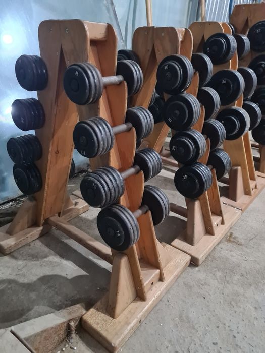 Профессиональный набор гантелей комплект