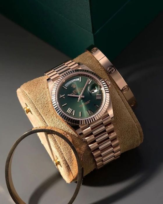 rolex daydate olive dial