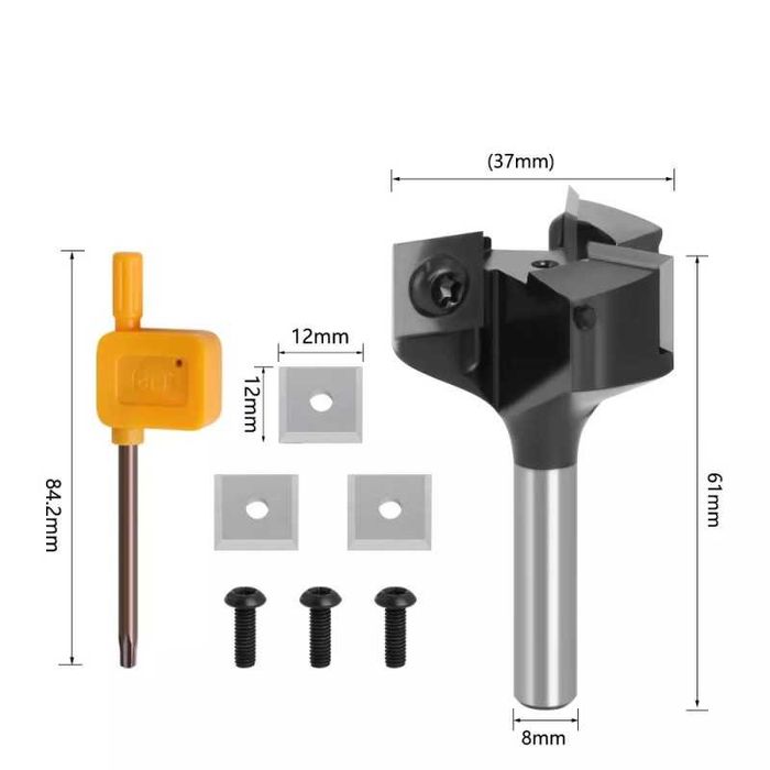 Фрезер за изравняване на плоскости, Работен диаметър 37 mm, 20204097