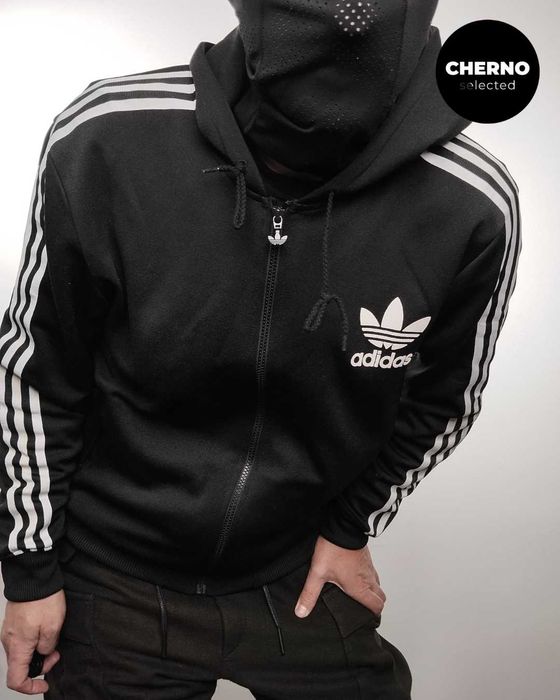 Adidas суичър с цип и качулка • Track Top Xl Отлично състояние гр 