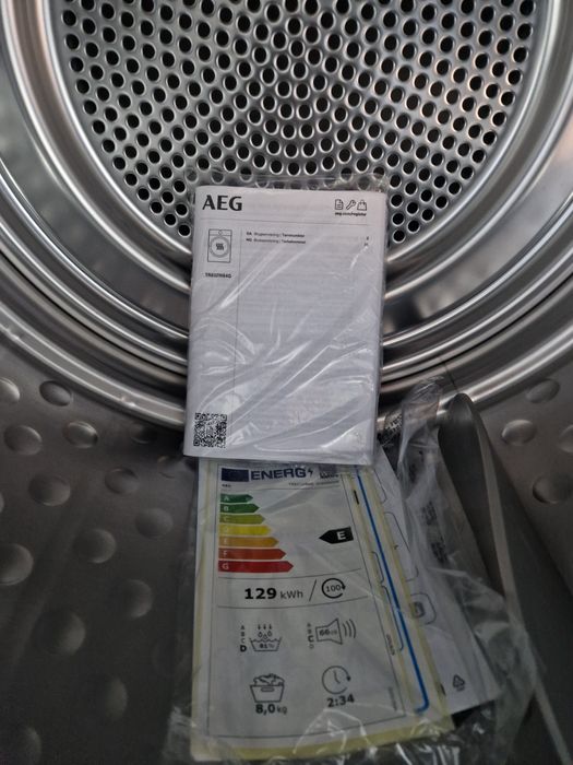 Сушилня Aeg Serie 8000 A+++ 8 кг Чисто нова