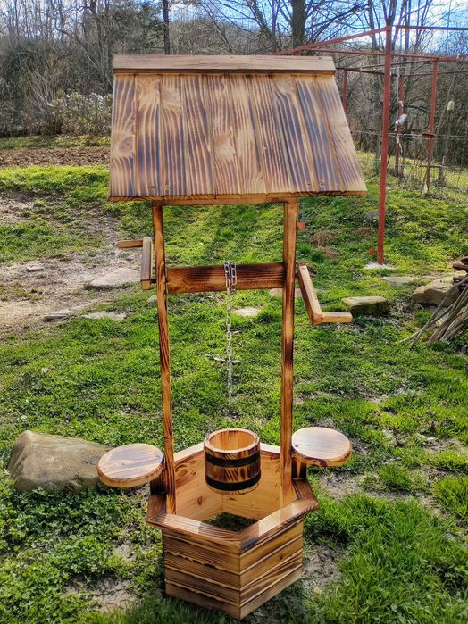 (10% отстъпка) Декоративен геран, кладенец, декорация за дома