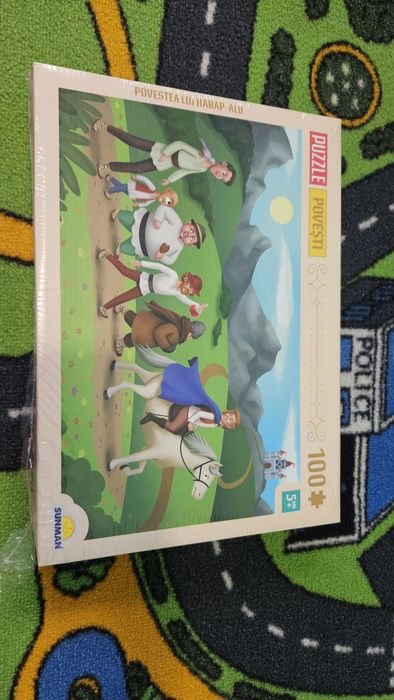 Puzzle 100 piese - pt 5 ani + - 5 povesti