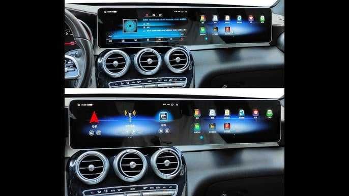 Dual Display Android Мултимедия за Mercedes Benz C/GLC Class 2016-2019