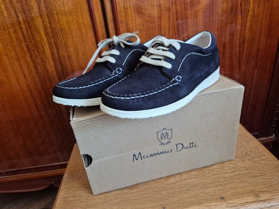 Pantofi piele intoarsa baieti nr. 37 Massimo Dutti noi