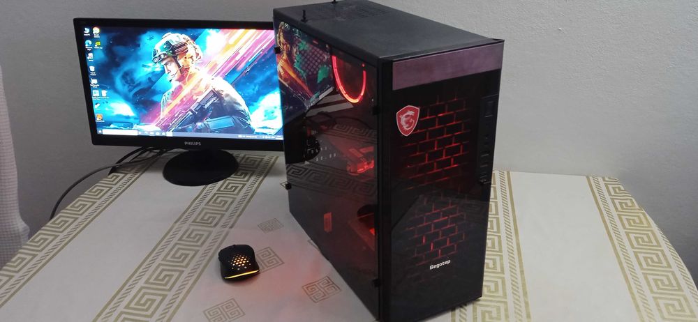 i5 7400 16gb ddr4 Gtx 1060 Ssd+hard 1tera pc calculator gaming unitate