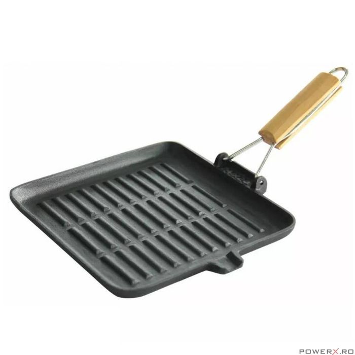 Tigaie grill din fonta, 24 x 24 cm, Kinghoff