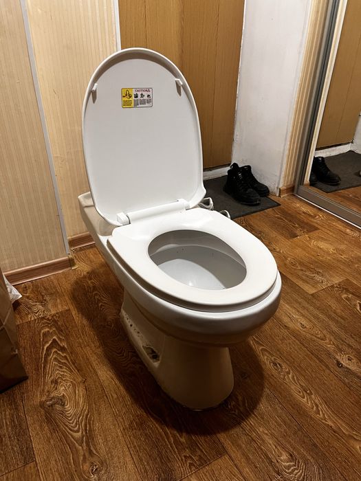 Простой унитаз, без сливного бочка