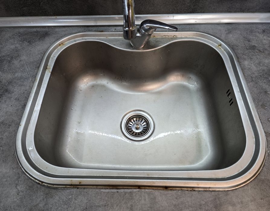 Голяма мивка с дълбоко корито 48х58см