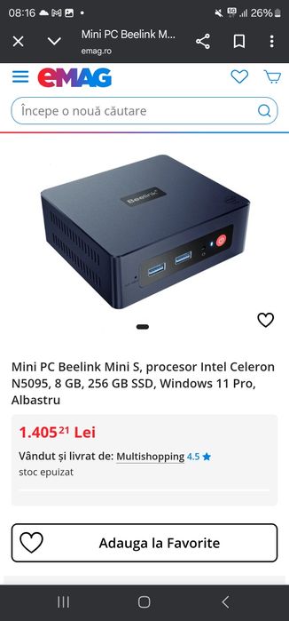 mini pc beelink second hand si noi de vanzare • Anunturi • OLX.ro