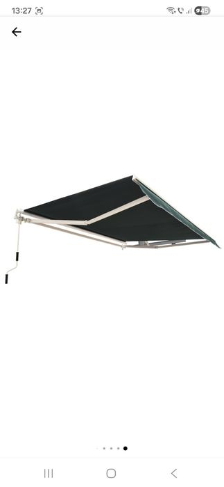 Copertina Outsunny, Manivela, Poliester, 250x200cm, Verde