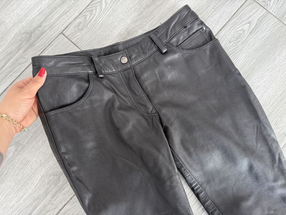 Pantaloni piele Highway moto opium rock
