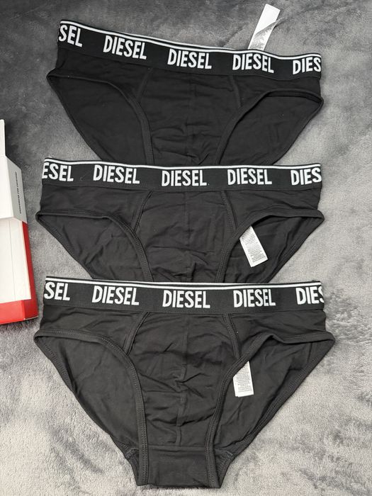 Diesel set 3 chiloti barbatesti negri bumbac marimea M noi originali
