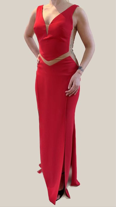 Rochie de seara roșu coral