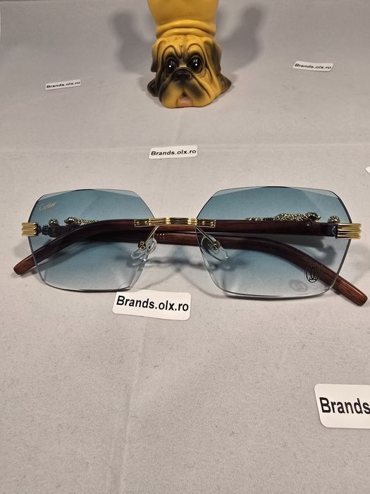 Set Ochelari de soare Cartier Rimless Green, made in Italy