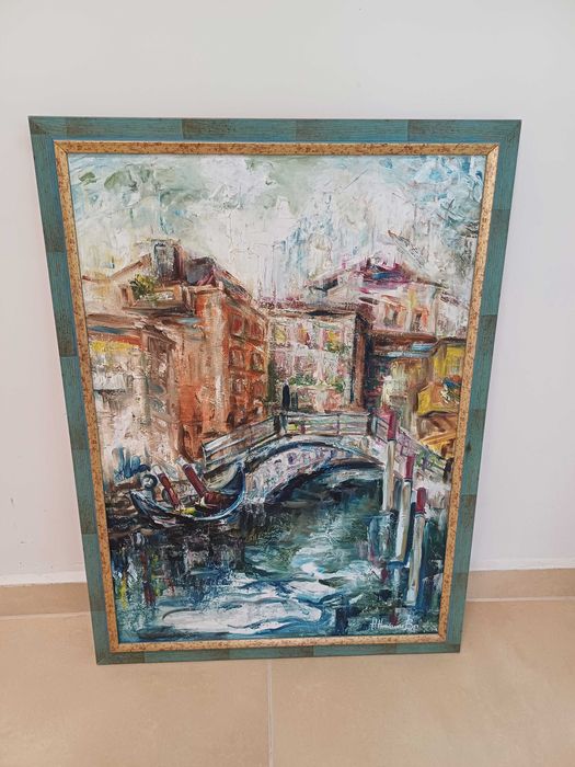 Картина масло с рамка Мостът на въздишките