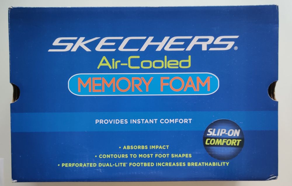 Pantofi sport SKECHERS Air Cooled Memory Foam 42 Albastru Talpă Albă