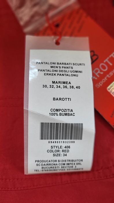 Vând pantaloni scurți pentru  bărbați