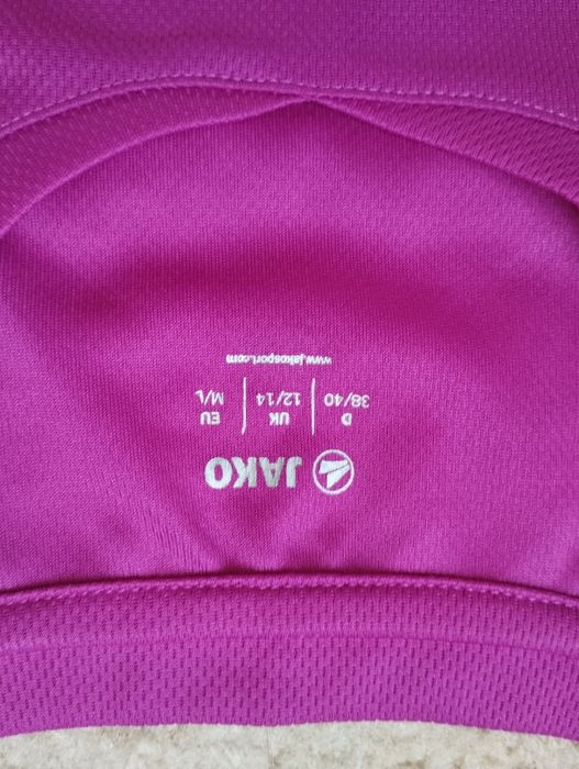 Jako,tricou sport de culoare mov,nou, fără etichetă