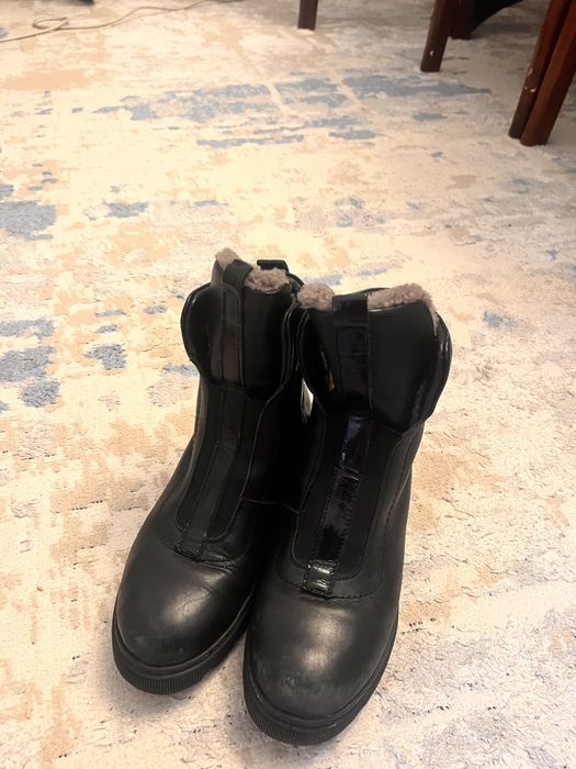 Натуральный кожа қыздардың ботинкасы