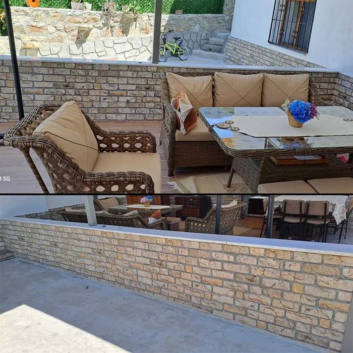 Декоративен панел с каменна облицовка