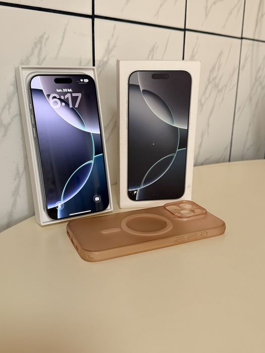 iPhone 16 Pro Max 256GB Ca Nou White Titanium ALB , 17 Pro