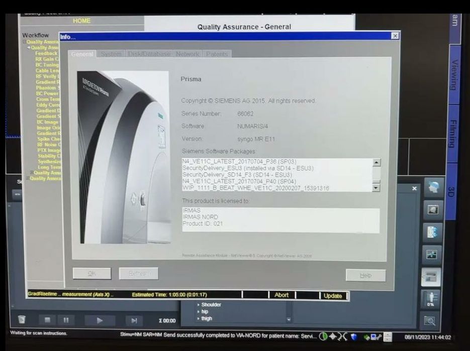 МРТ-томограф нового поколения Magnetom Prisma SIEMENS 3 Тесла