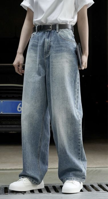 Джинсы широкие палаццо