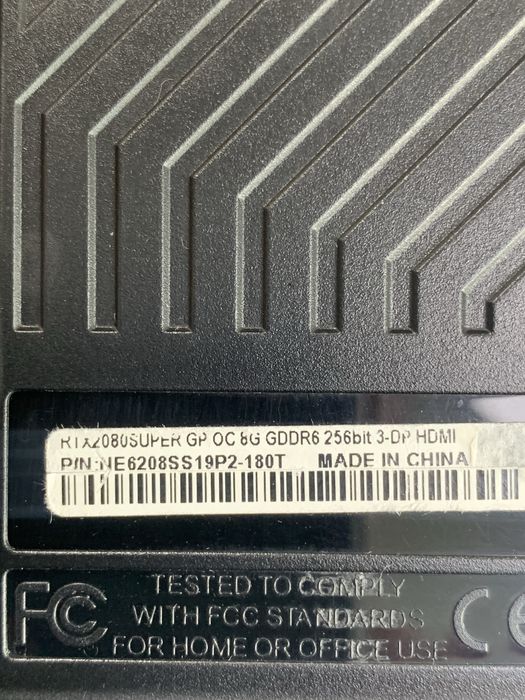 Palit Gaming Pro RTX 2080 Super 8gb.