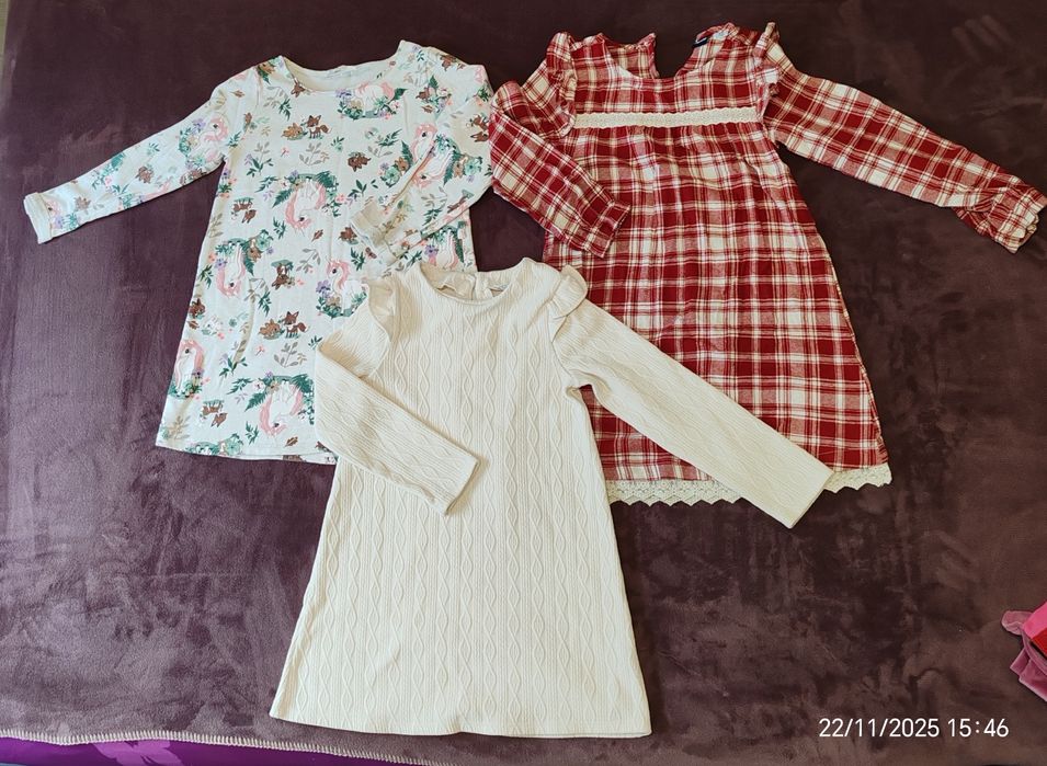 Lot 15 haine de iarnă fetița, mărimea 122.