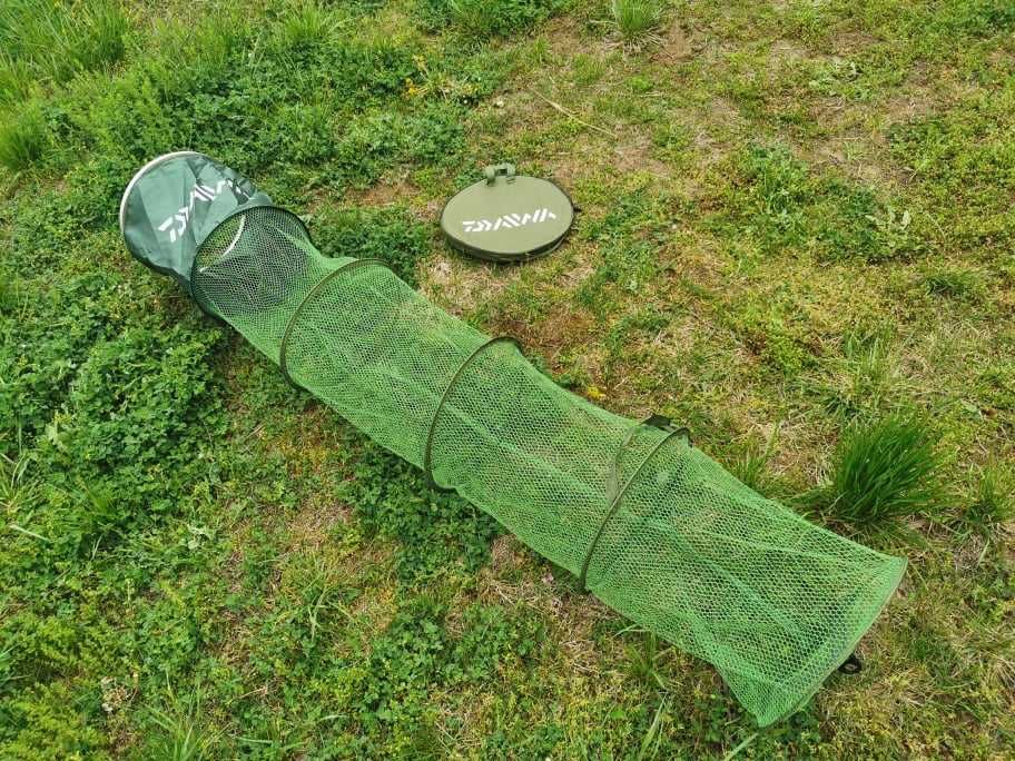 Гумиран живарник Daiwa с непромукаема мрежа . 2мт дължина