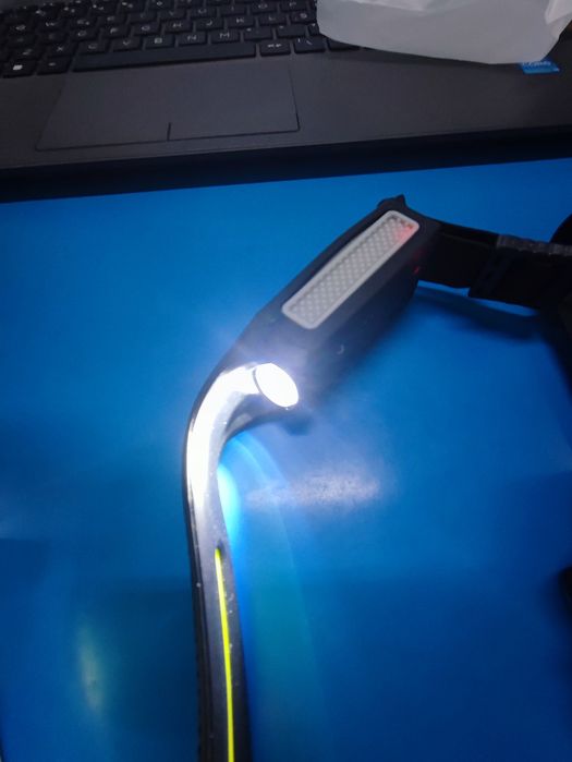 Lanternă frontală LED 350LM USB-C, senzor mișcare, 5 moduri lumină