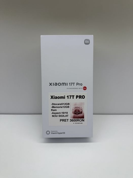 Xiaomi 17T Pro 512GB nou sigilat KingAmanet