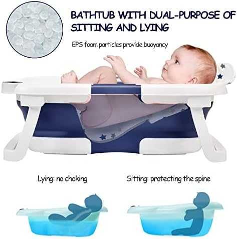 Нова Мултифункционална детска вана – сгъваема, термо, мобилна за бебе