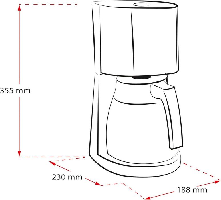 Шварж кафемашинаMelitta Enjoy Top Therm, 1017-08, изолирана кана