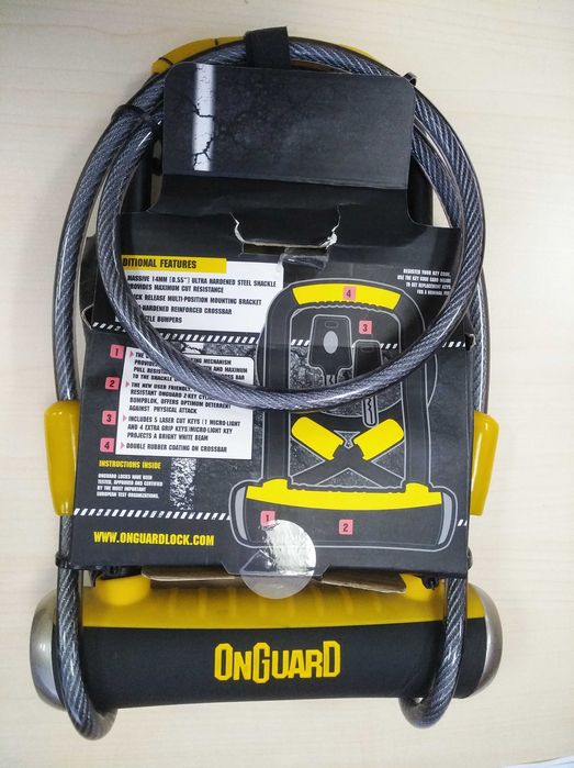 Замок для велосипеда/самоката/скутера (u-lock)