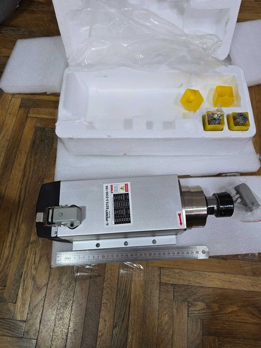 Motor Frezare CNC Patrat, Putere 6KW, 18.000RPM, 380V, ER32