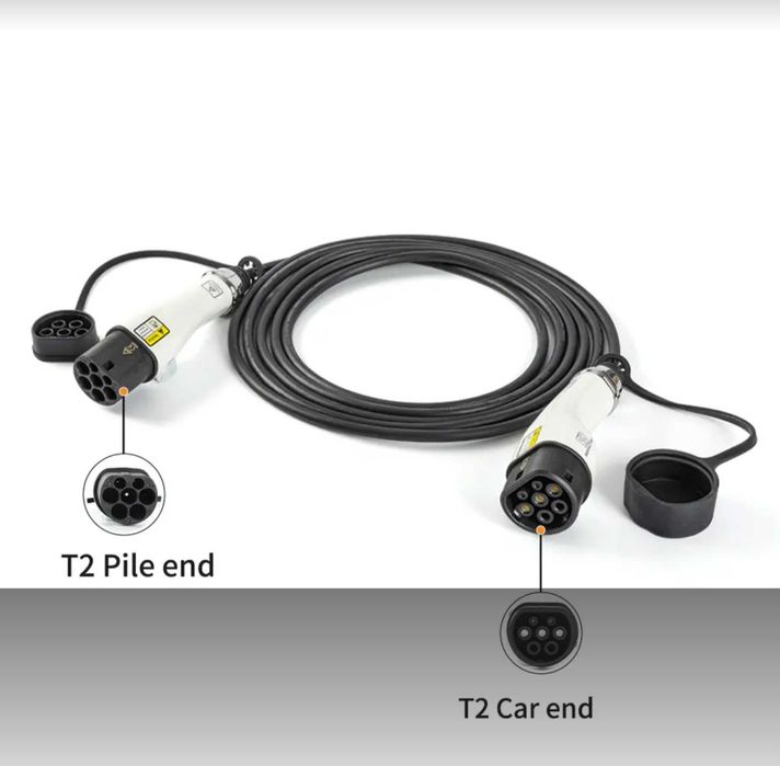 Трёхфазный кабель для зарядки автомобиля