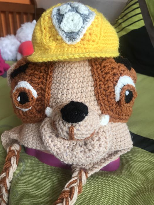 плетена шапка “Пес патрул”/ Paw Patrol/ Хелоуин