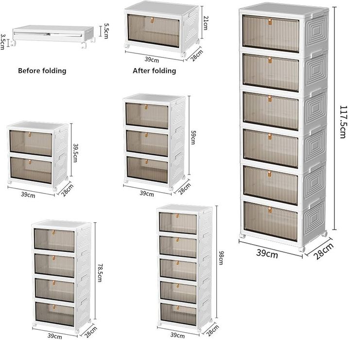 Шкаф пластиковый складной