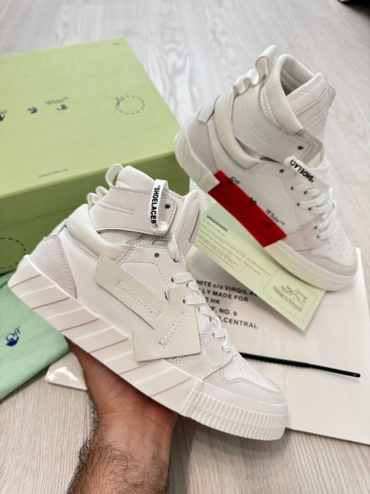 Adidasi OFF WHITE - High White SNEAKERS Premium din Piele Full Box NOI