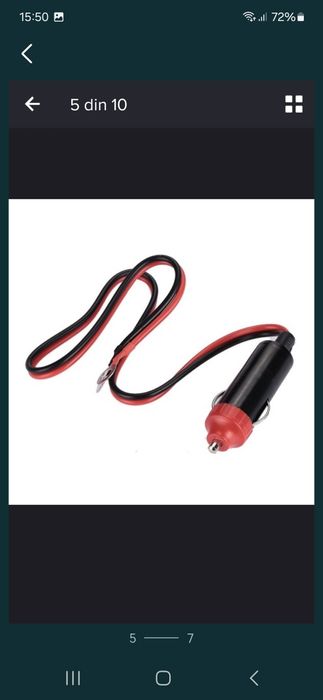 Cablu priză bricheta auto 12V 220V