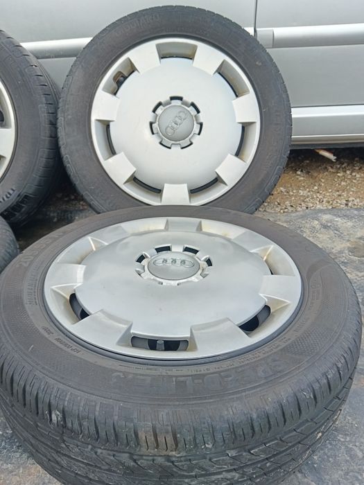 Железни джанти 16 цола 5 х 112 с летни гуми 205 55 16 Ауди Фолксваген