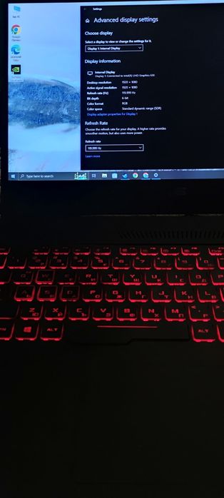 Asus TUF FX505 gaming лаптоп