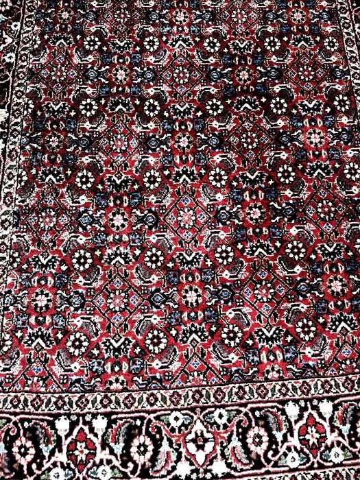 Superb covor persan-traversa-Bidjar-lana-matase-manual-Franta