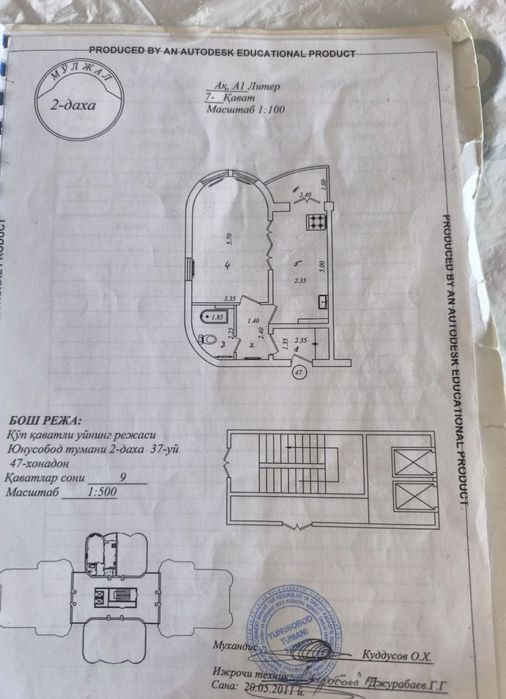 Toshkent shahar uy
Qavatlar soni 1
Qavati.             7
Kvadrat.