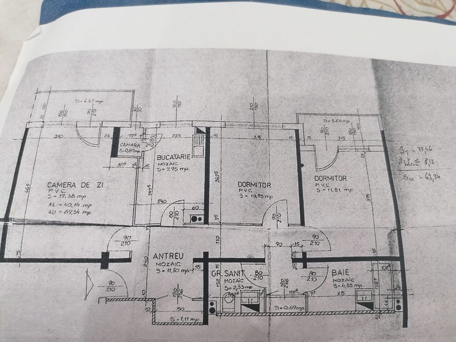 Vând, schimb apartament cu 3 camere