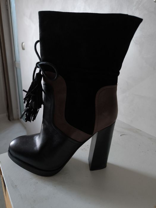 Боти/ботуши от естествена кожа H&M